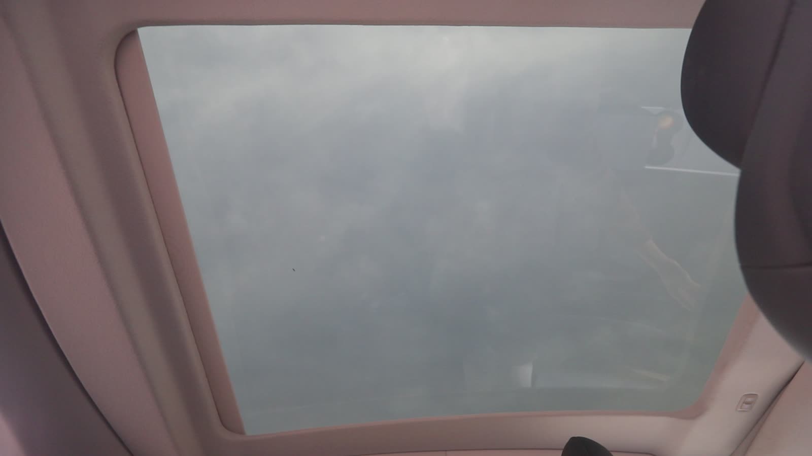 Glass roof without the shade